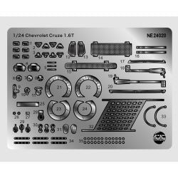 Platz NuNu 1/24 Detail-up Parts for Racing Series Chevrolet Cruze 1.6T 2013 WTCC World Champion