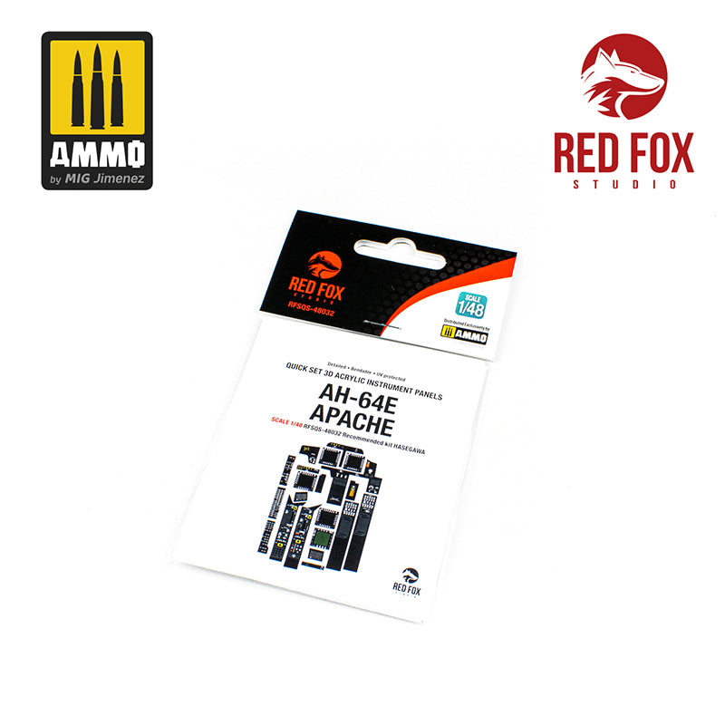 Red Fox Studio 1/48 AH-64E Apache (for Hasegawa kit)