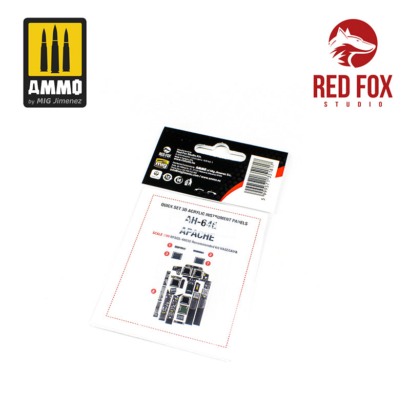 Red Fox Studio 1/48 AH-64E Apache (for Hasegawa kit)