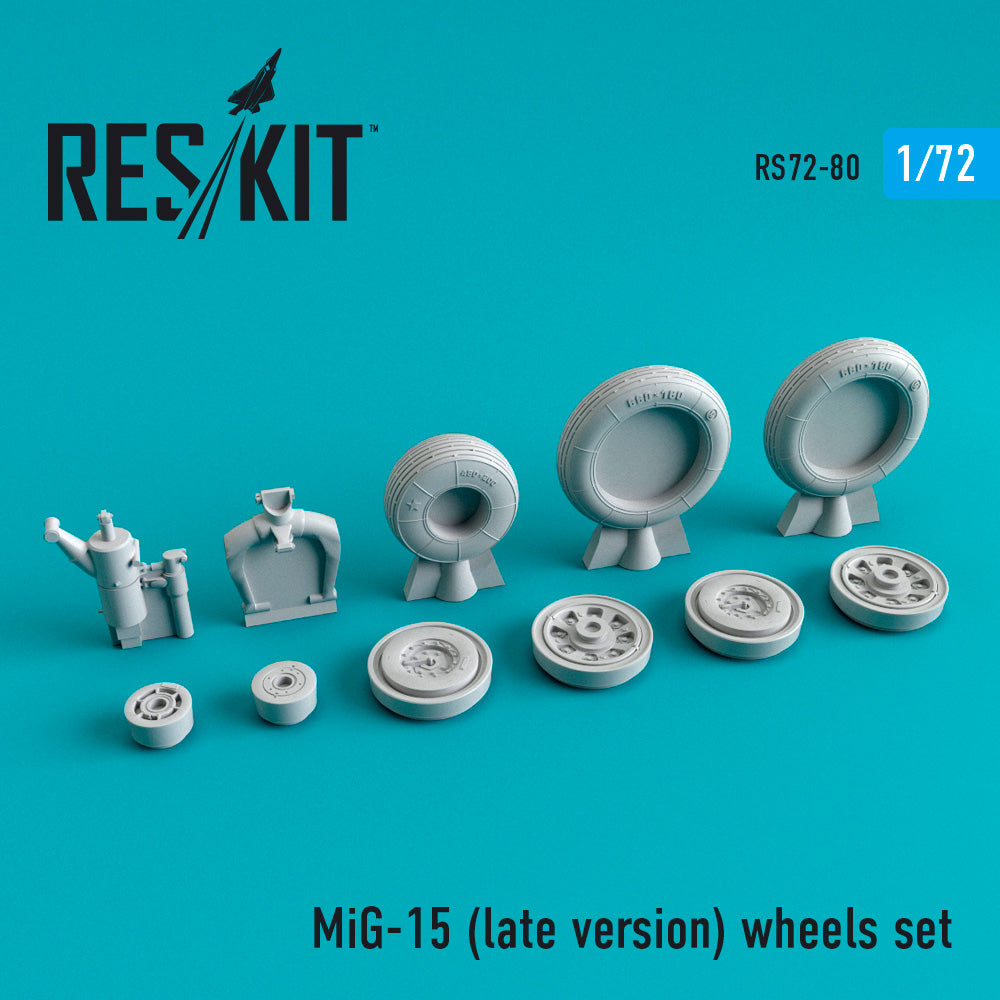 Res/Kit MiG-15 (late version) wheels set | 4824594100801