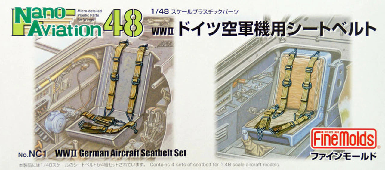 FineMolds 1/48 German Aircraft Seatbelt Set | 4536318440017