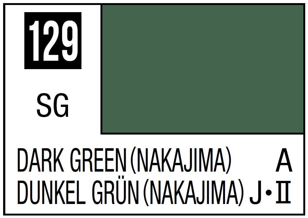 Mr Hobby Mr. Color 129 - Dark Green (Nakajima) (Semi-Gloss/Aircraft) | 4973028635676