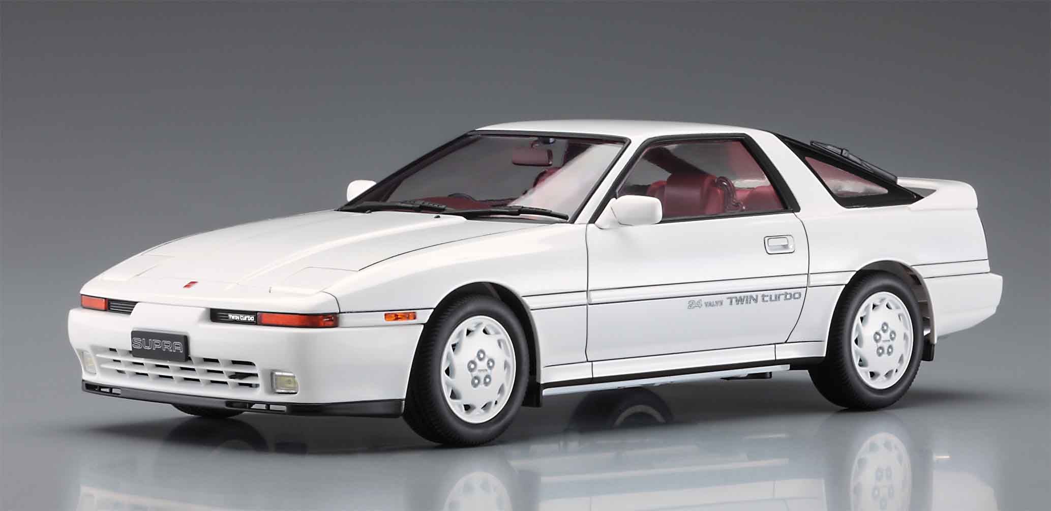 Hasegawa 1/24 TOYOTA SUPRA A70 GT TWIN TURBO 1989 WHITE PACKAGE