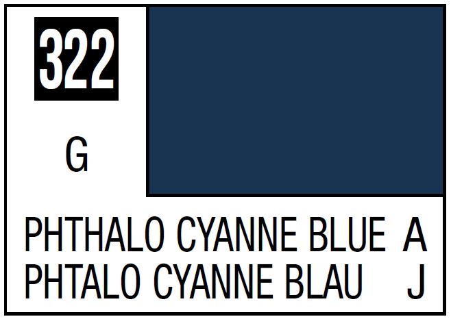 Mr Hobby Mr. Color 322 - Phthalo Cyanne Blue (Gloss/Aircraft) | 4973028735086