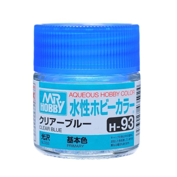 Mr Hobby AQUEOUS HOBBY COLOR - H93 GLOSS CLEAR BLUE (PRIMARY) | 4973028739244
