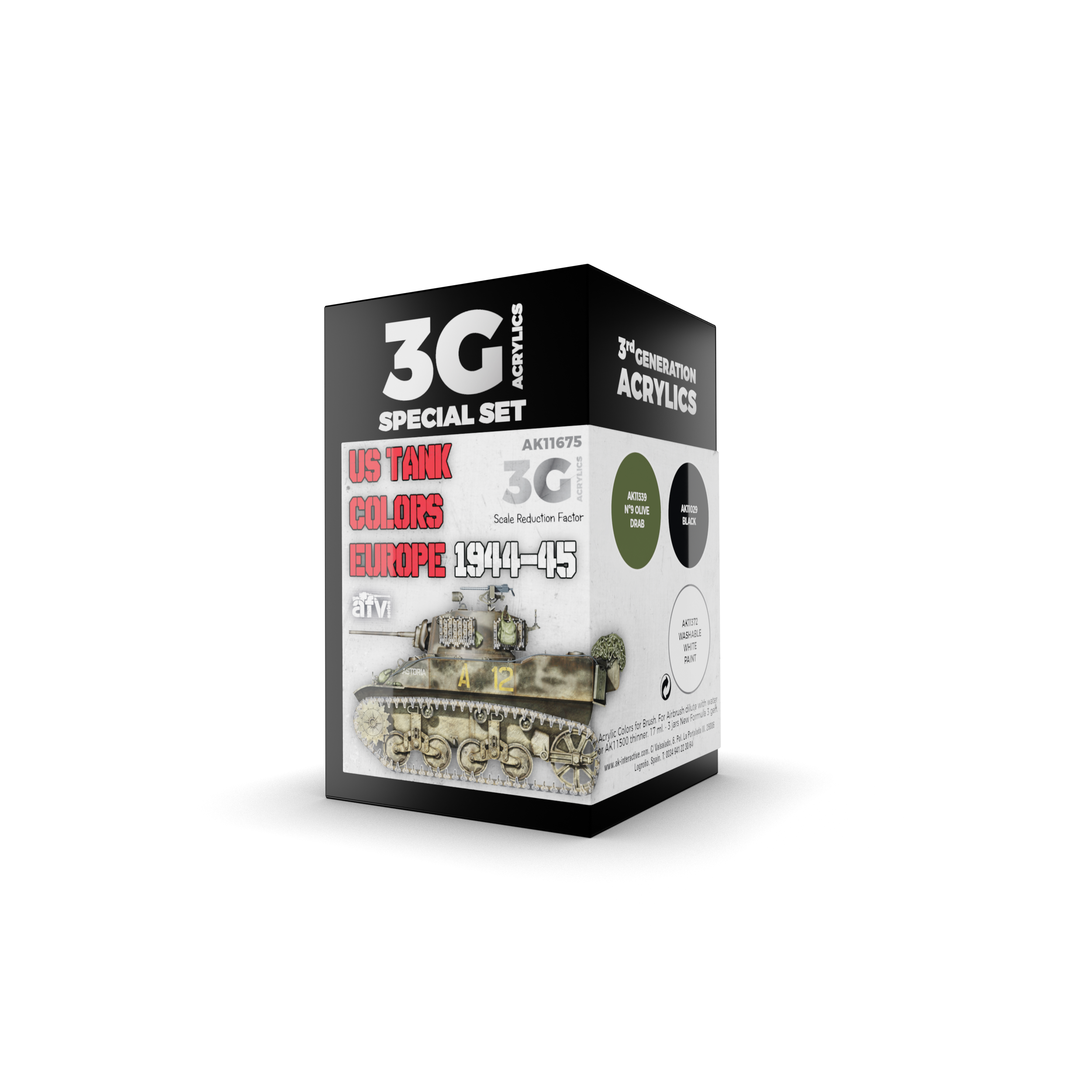 AK Interactive 3G US Tank Colors Europe 1944-45 | 8435568311718