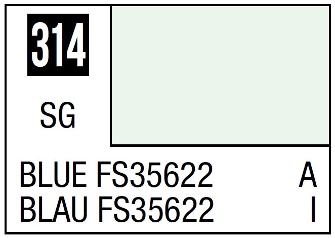 Mr Hobby Mr. Color 314 Blue FS35622 (Semi-Gloss/Aircraft) | 4973028735000