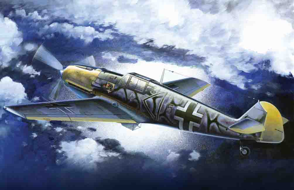 ICM 1/72 Messerschmitt Bf 109E-7/B, WWII German Fighter-Bomber | 4823044402434