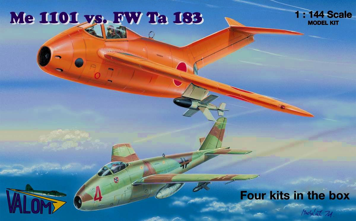 Valom 1/144 Me 1101 vs FW Ta 183 (Four Kits) | 8594054294413