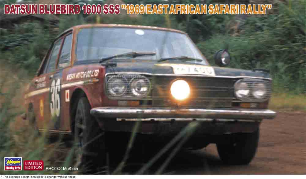 Hasegawa 1/24 Datsun Bluebird 1600 SSS "1969 East African Safari Rally"