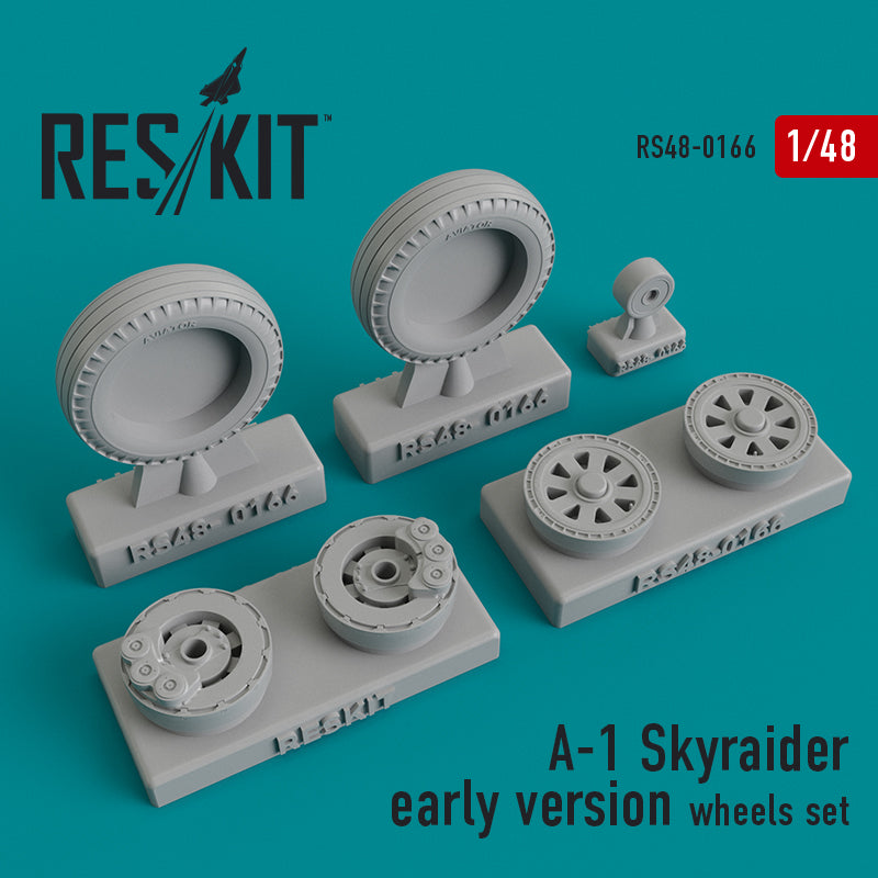 Res/Kit A-1 Skyraider early version wheels set | 4824594101662