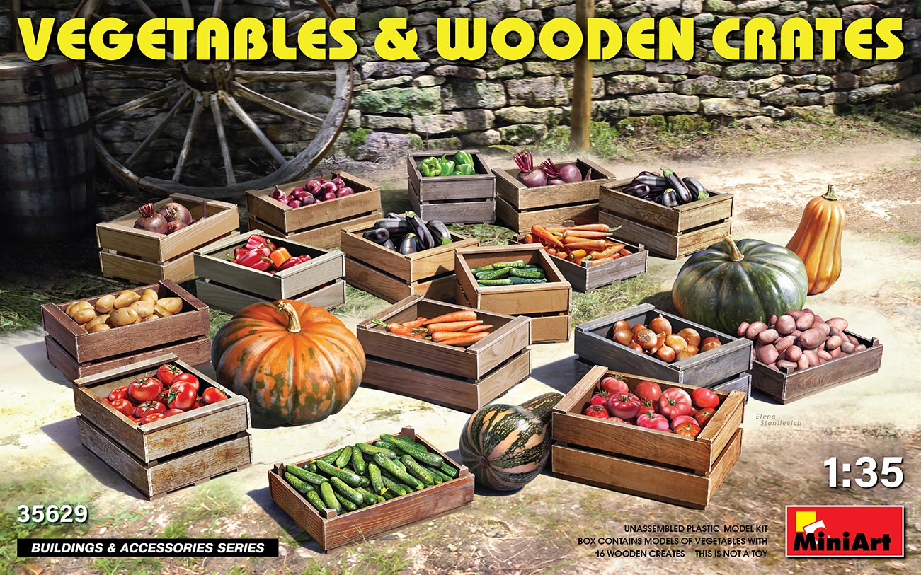 MiniArt 1/35 Vegetables & Wooden Crates | 4820183314291
