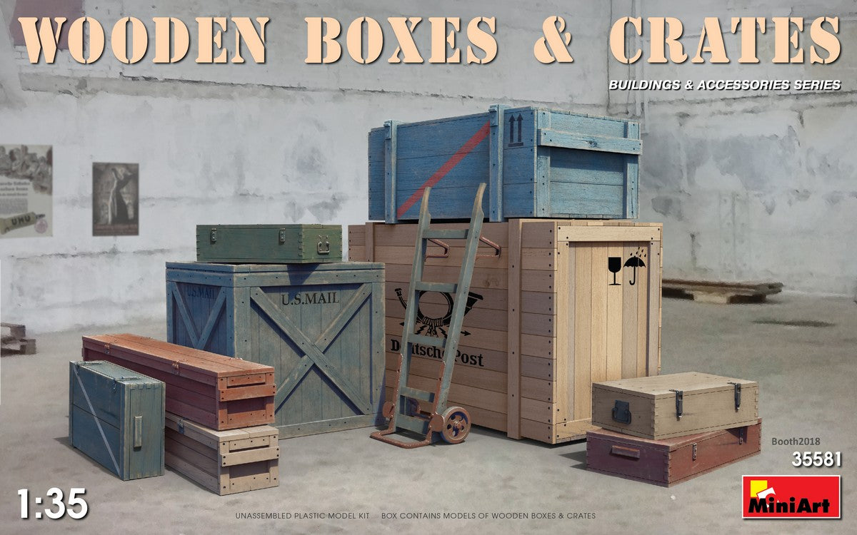 MiniArt 1/35 Wooden Boxes & Crates | 4820183311849