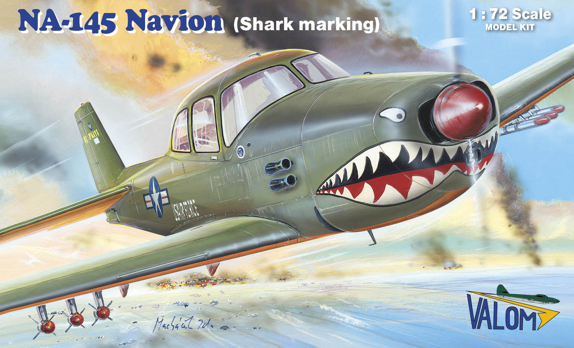 Valom 1/72 N.A. NA-145 Navion (shark marking)
