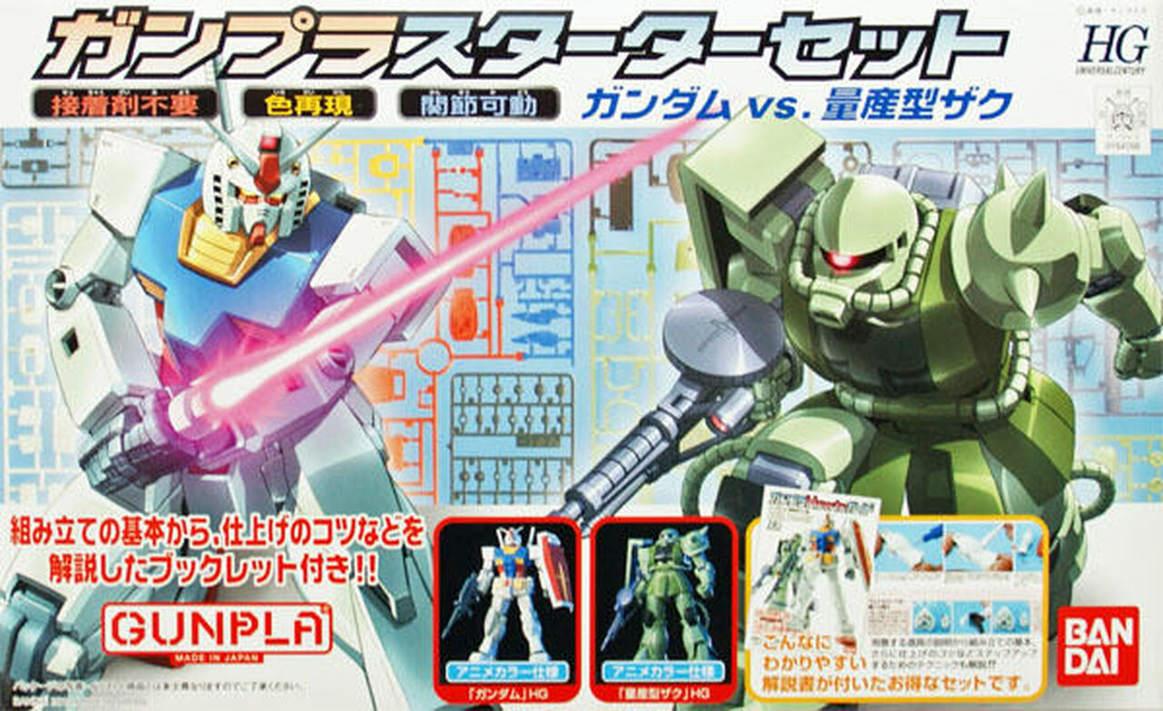 Bandai 1/144 HGUC Gunpla Starter Set | 4573102606792