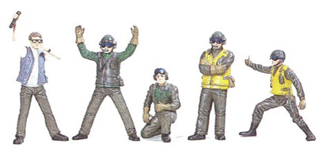 Fujimi 1/72 USN Flight Deck Crew Figures & MD-3 Tractor