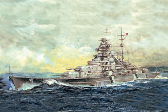 ILOVEKIT 1/700 Top Grade German Bismarck Battleship 1941