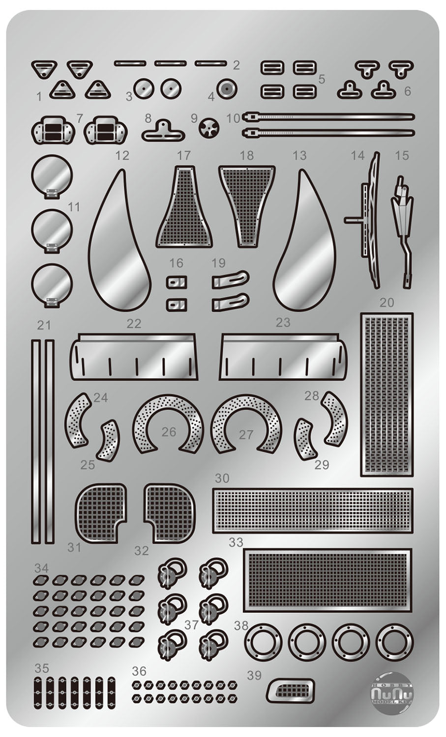 Platz NuNu 1/24 Detail-up Parts for 1/24 Porsche 935 K3 '80 LM | 4545782075762