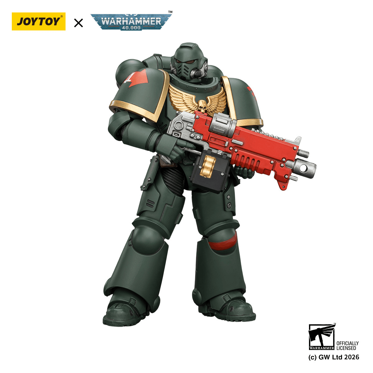 Dark Angels Intercessor with Bolt Rifle, Bolt Pistol and Chainsword | 6927054403868