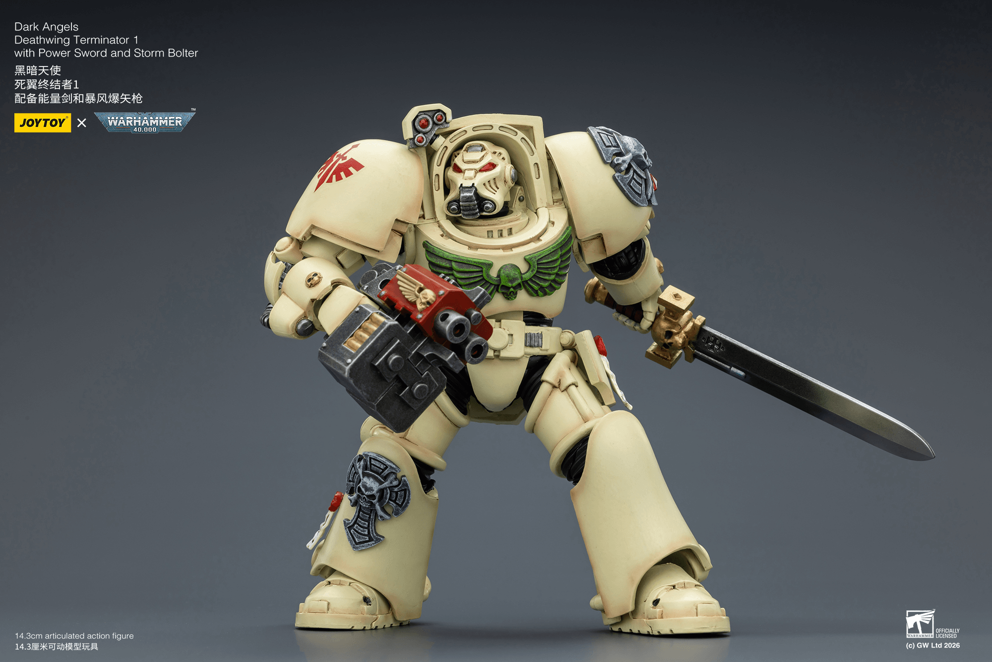 Dark Angels Deathwing Terminator 1 with Power Sword and Storm Bolter | 6927054403127