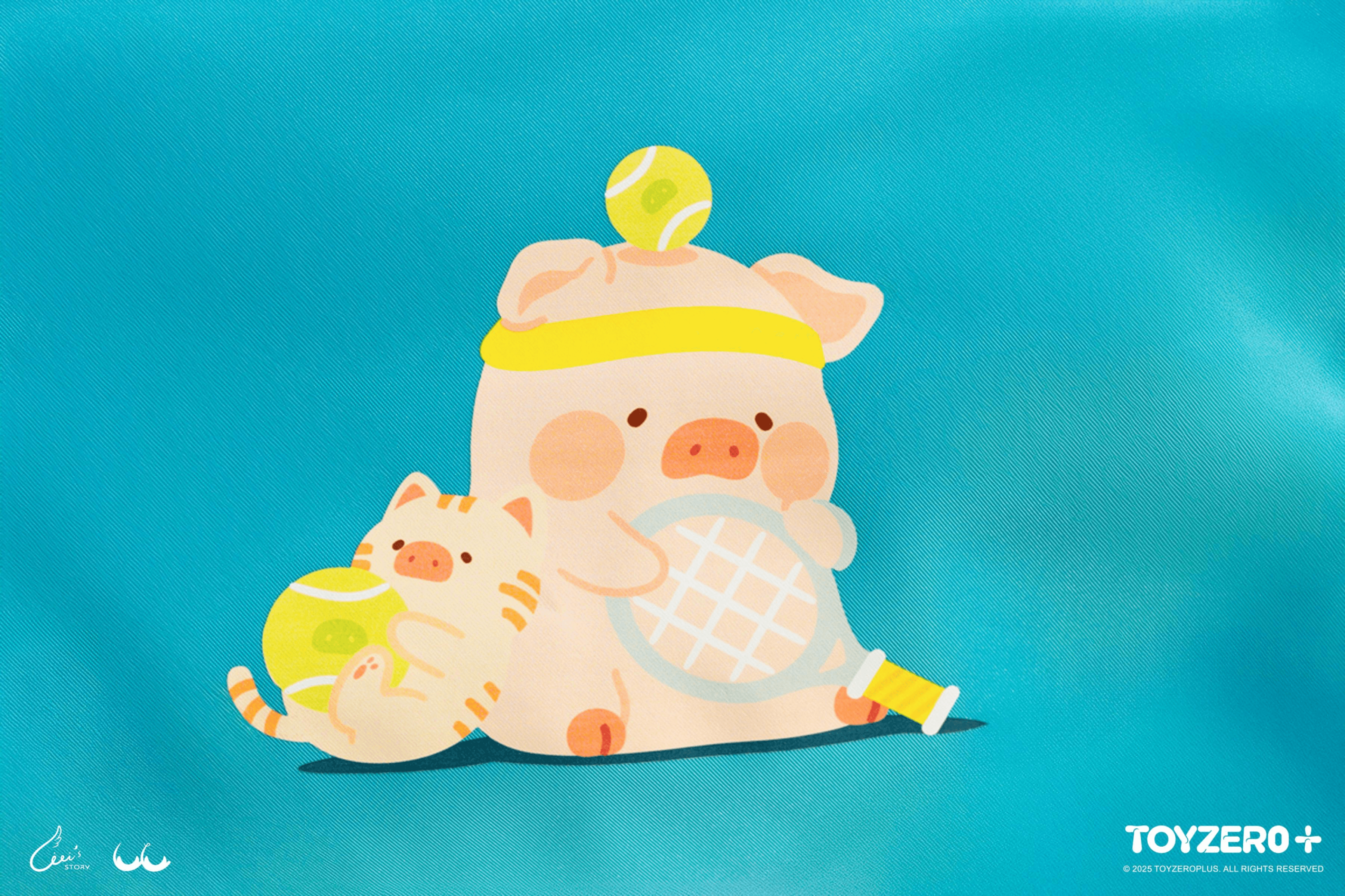 LuLu the Piggy Tennis Series - Sports Fitness Bag | 6972607333802