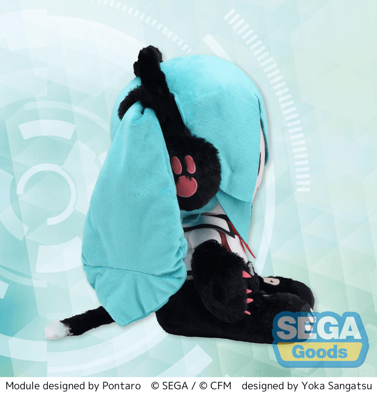 SEGA fuwa petit Hatsune Miku: Project DIVA Arcade Future Tone LL Plush Hatsune Miku - Kitty Cat | 4582733458311