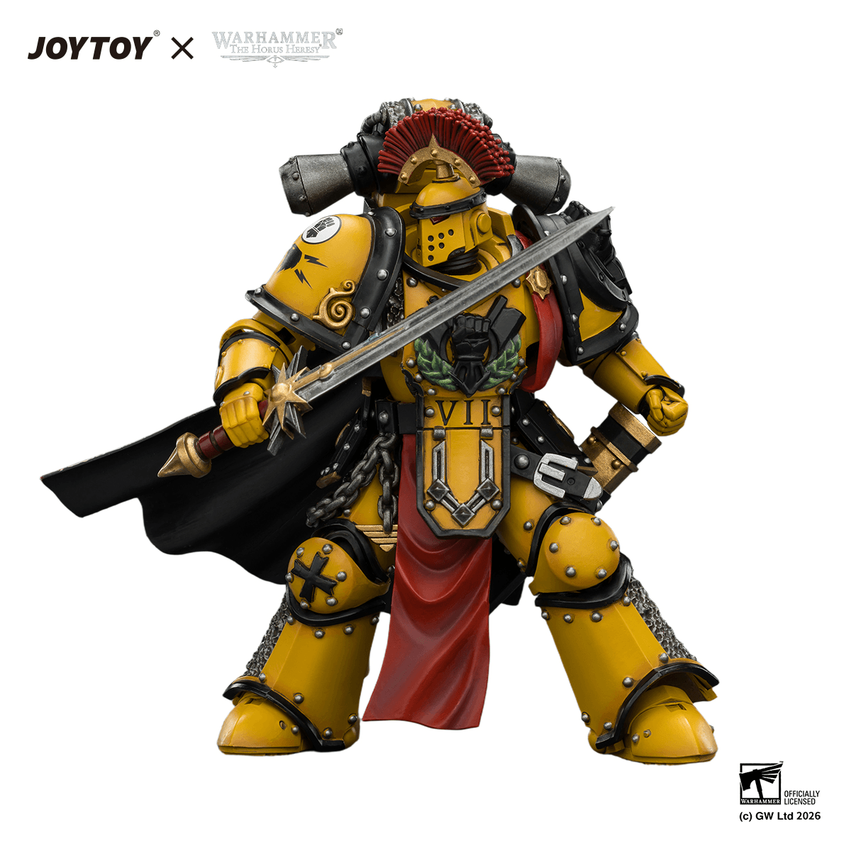 Imperial Fists Legion Praetor in Mk III Armour with Power Sword and Bolt Pistol | 6927054404216