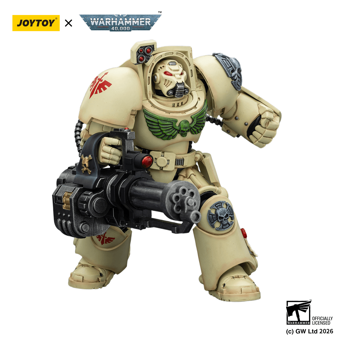 Dark Angels Deathwing Terminator 3 with Power Fist and Assault Cannon | 6927054403141