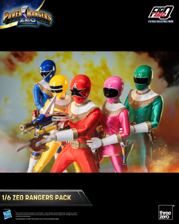 Three Zero Power Rangers Zeo - FigZero 1/6 Zeo Rangers Pack | 4895250810464