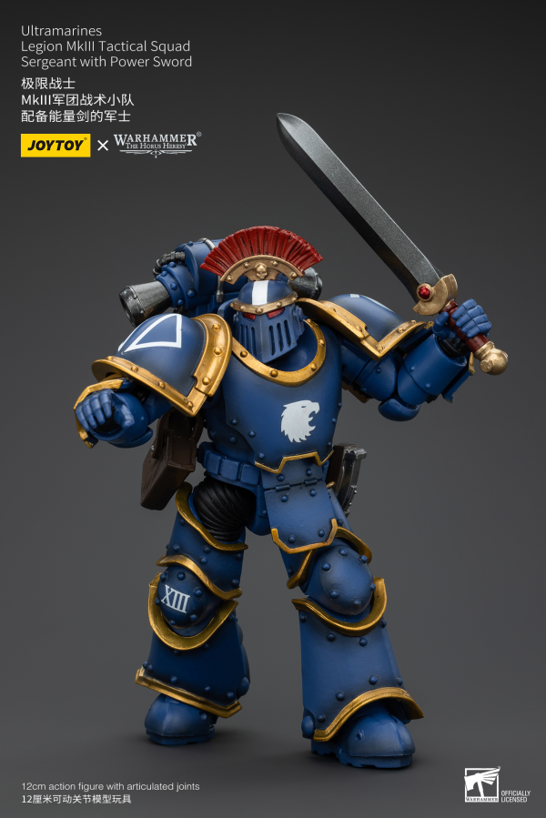 JOYTOY Ultramarines Legion MKIII Tactical Squad Sergeant with Power Sword | 6927054400102