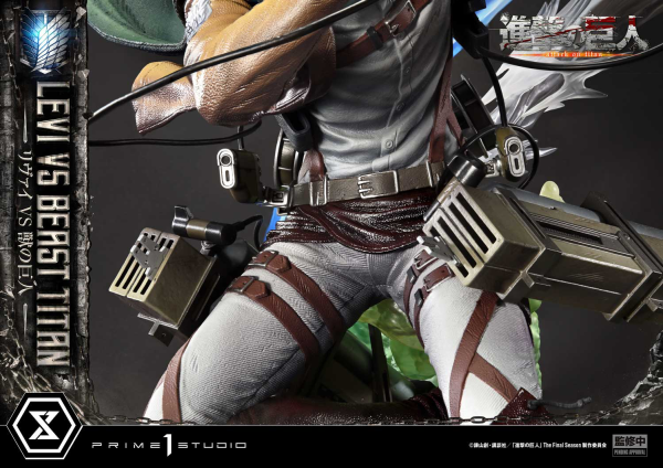 Prime 1 Studio Ultimate Premium Masterline TV animation Attack On Titan Levi versus Beast Titan | 4582647120052