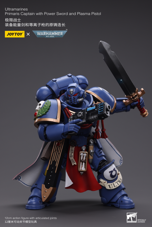 Joy Toy Ultramarines Primaris Captain with Power Sword and Plasma Pistol | 6973130376441