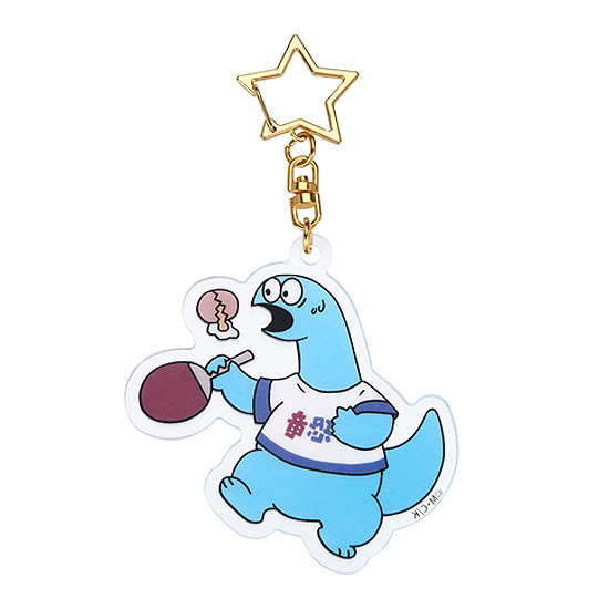 Gal & Dino Glow-in-the-Dark Acrylic Keychain Table Tennis | 4580590180505