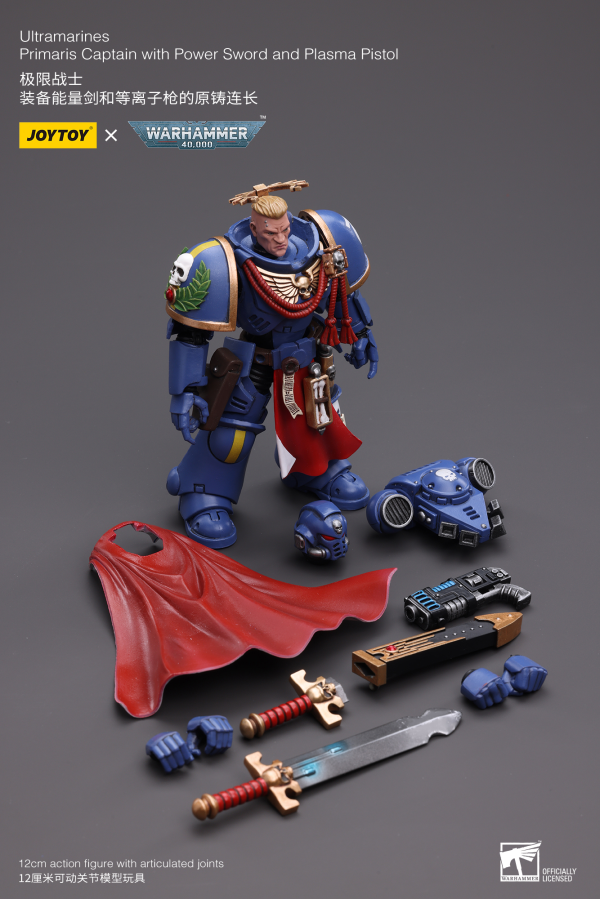 Joy Toy Ultramarines Primaris Captain with Power Sword and Plasma Pistol | 6973130376441
