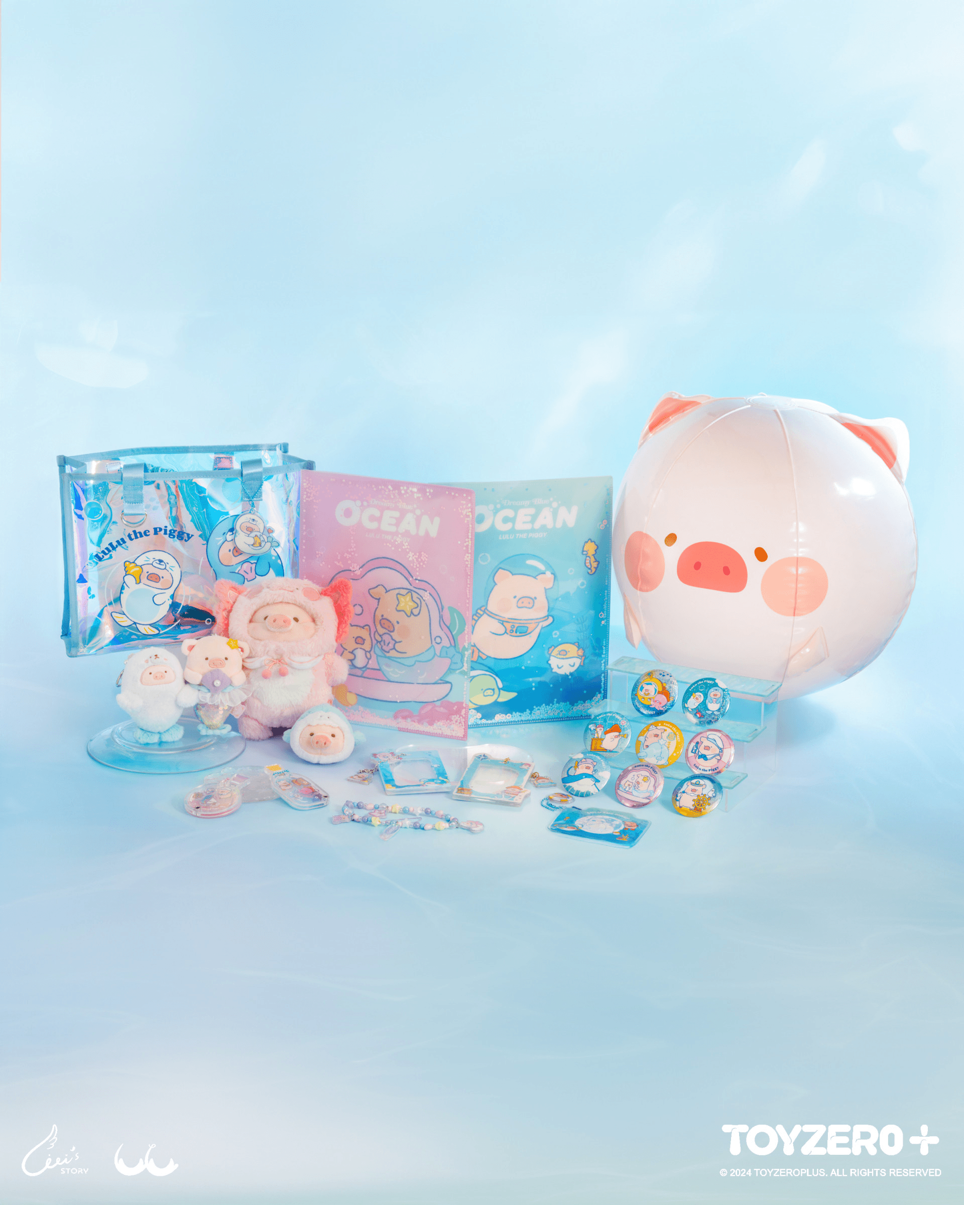 LuLu the Piggy Ocean - PVC Tote Bag (with rope bag) | 781005759291