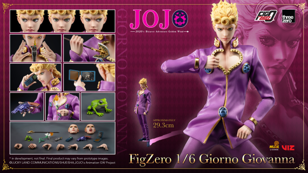 threezero JOJO's Bizarre Adventure: Golden Wind FigZero 1/6 Giorno Giovanna | 4895250817470