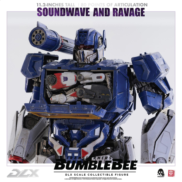 Three Zero Transformers: Bumblebee - DLX Soundwave and Ravage | 4897056202627