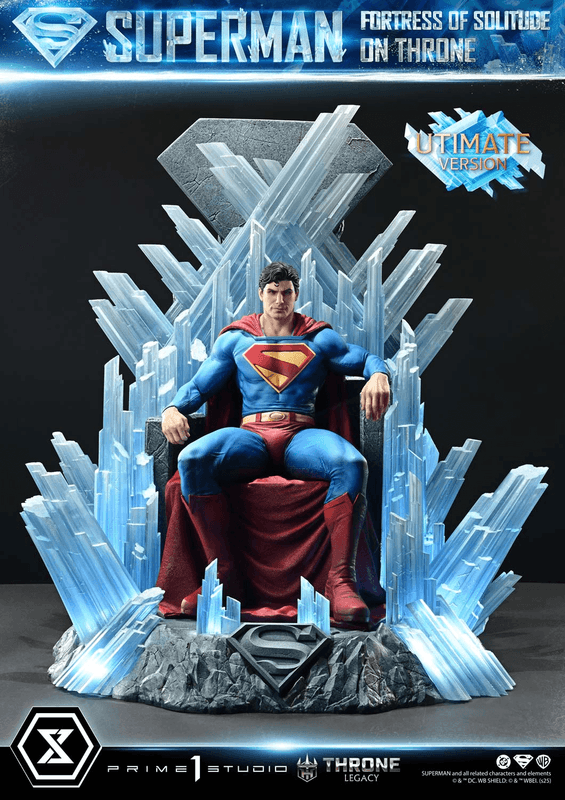 Prime 1 Studio Throne Legacy Superman (Comics) Superman Fortress of Solitude on Throne (Design by Gabriele Dell'Otto) Ultimate Bonus Version | 4582647122162