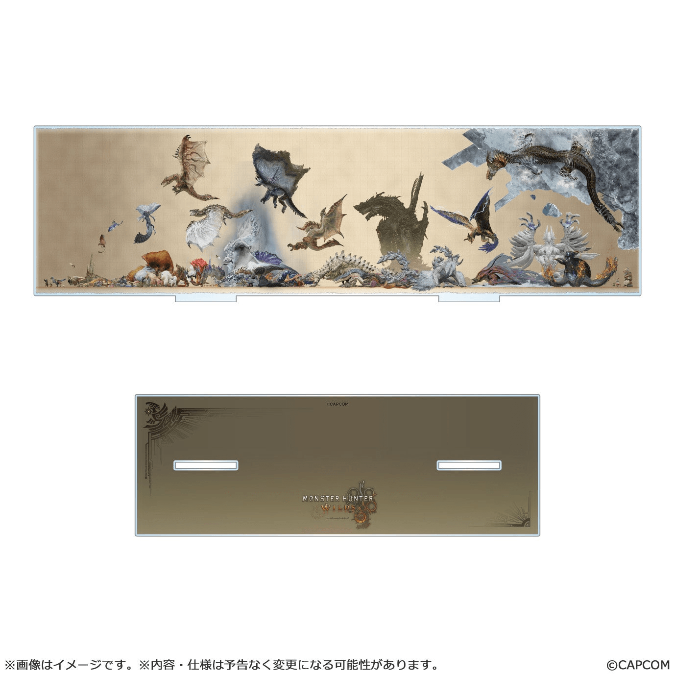 Monster Hunter Wilds Monster Size Comparison Acrylic Stand | 4976219140140