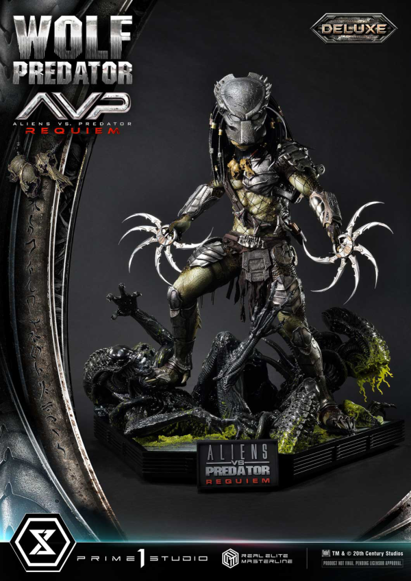 Prime 1 Studio Real Elite Masterline Aliens vs. Predator: Requiem Wolf Predator DX Bonus Version | 4582647121646
