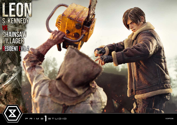 Prime 1 Studio Ultimate Premium Masterline Resident Evil 4 Leon S. Kennedy versus Chainsaw Villager | 4582647120878