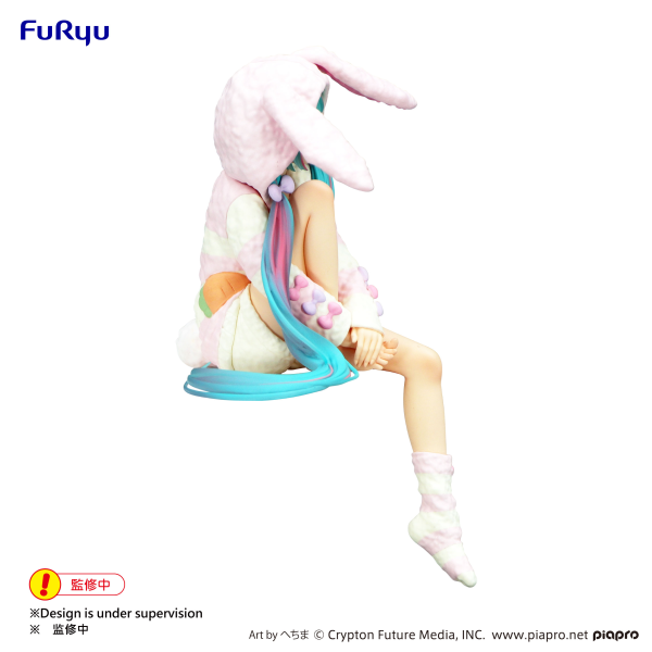 Hatsune Miku Noodle Stopper Figure -Rabbit Ear Hood Pajama-