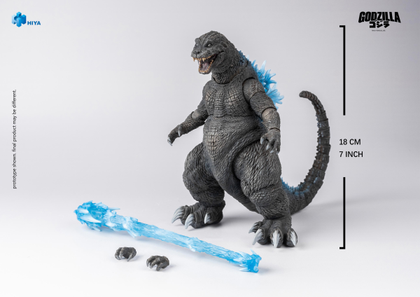 HIYA TOYS Exquisite Basic Series None Scale 7 Inch Original Classic Godzilla, Mothra and King Ghidorah: Giant Monsters All-Out Attack (2001) Heat Ray Godzilla Action Figure(6957534204555)