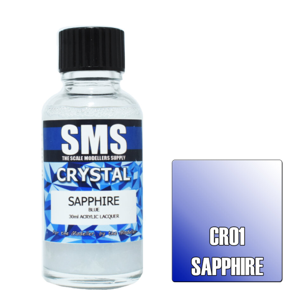 The Scale Modellers Supply (SMS) Crystal SAPPHIRE 30ml | 707959821792