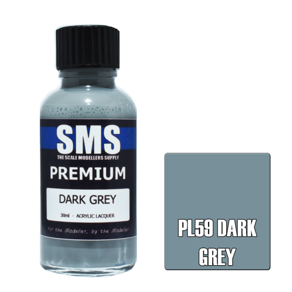 The Scale Modellers Supply (SMS) Premium DARK GREY 30ml | 707959821402