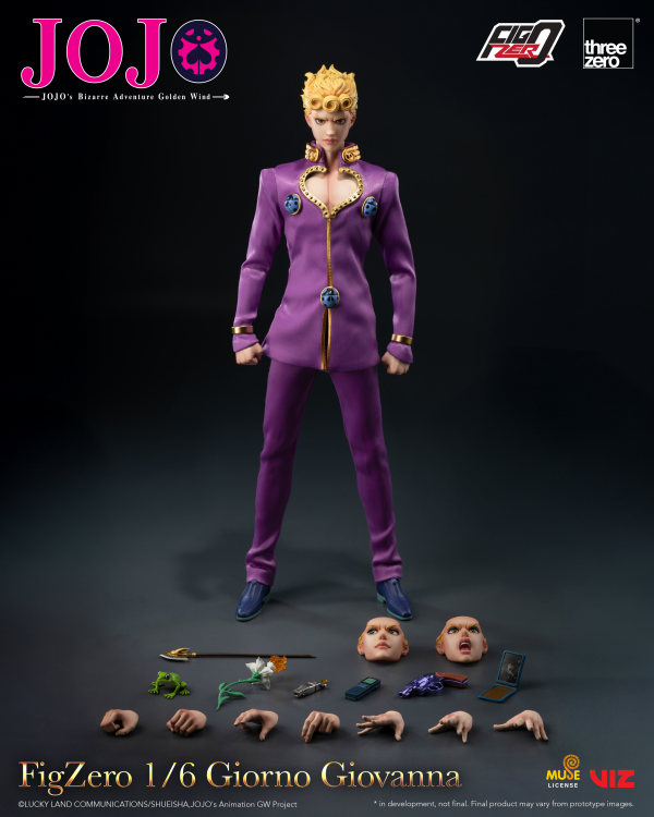 threezero JOJO's Bizarre Adventure: Golden Wind FigZero 1/6 Giorno Giovanna | 4895250817470