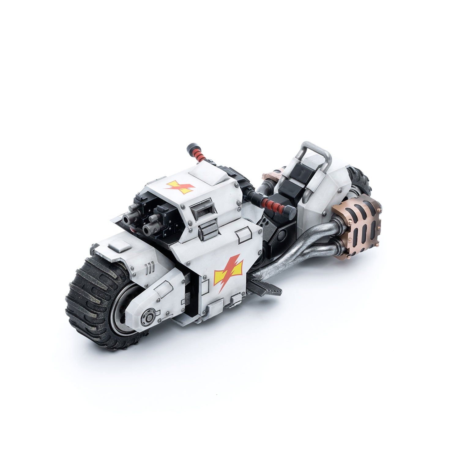 Joy Toy White Scars Raider-pattern Combat Bike