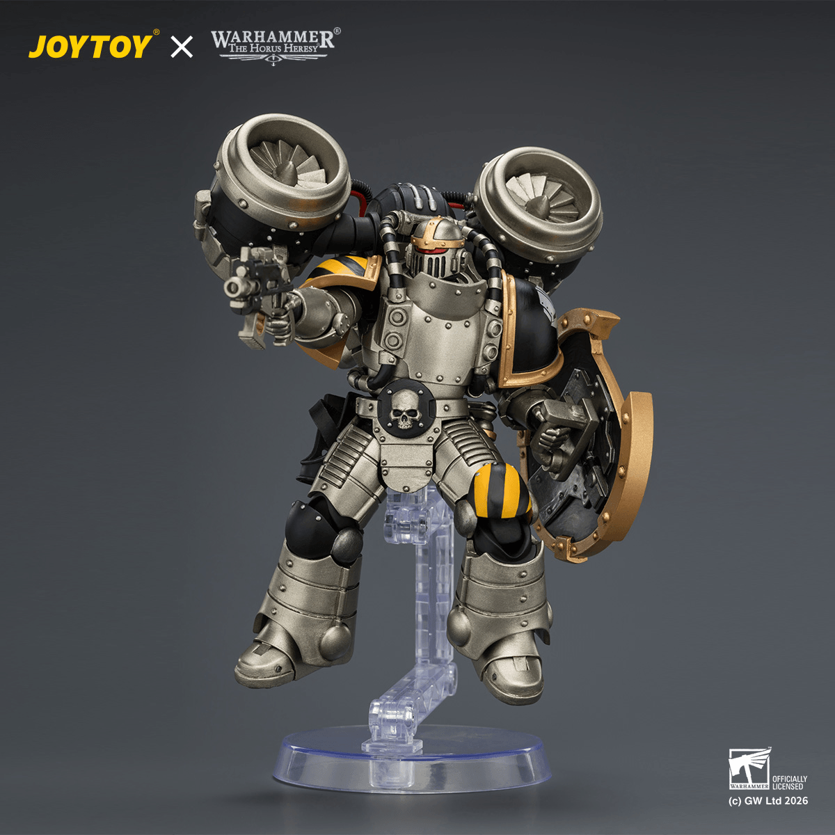 Iron Warriors MkII Assault Legionary1 with Bolt pistol, Chain axe & Combat shield | 6927054404490