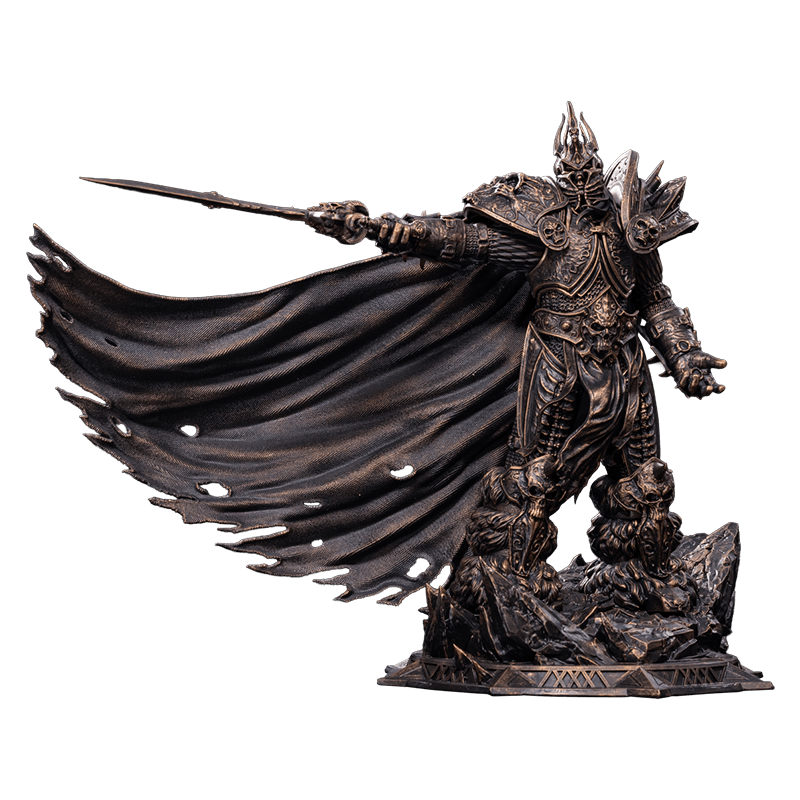 Blizzard World of Warcraft® the Lich King 1/10 Scale Bronze-Colored Edition Statue