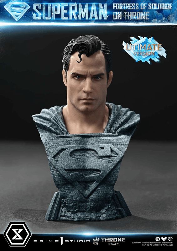 Prime 1 Studio Throne Legacy Superman (Comics) Superman Fortress of Solitude on Throne (Design by Gabriele Dell'Otto) Ultimate Bonus Version | 4582647122162